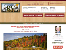 Tablet Screenshot of evergreenfallrvshow.com